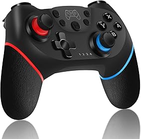 Inalámbrico Mando para Nintendo Switch, RegeMoudal Bluetooth Controlador para Switch, Switch Gamepad Joystick con Batería Recargable, Vibración, Turbo, Giroscopio Función para Switch/ Lite 