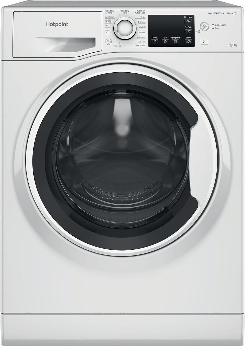 Hotpoint 11kg Wash 7kg Dry Freestanding Washer Dryer 1600rpm White