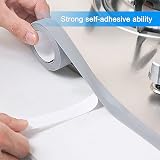 Mooshy Bath Sealant Strip 6.4m Gray Self Adhesive Waterproof Caulk Tape Kitchen view 5