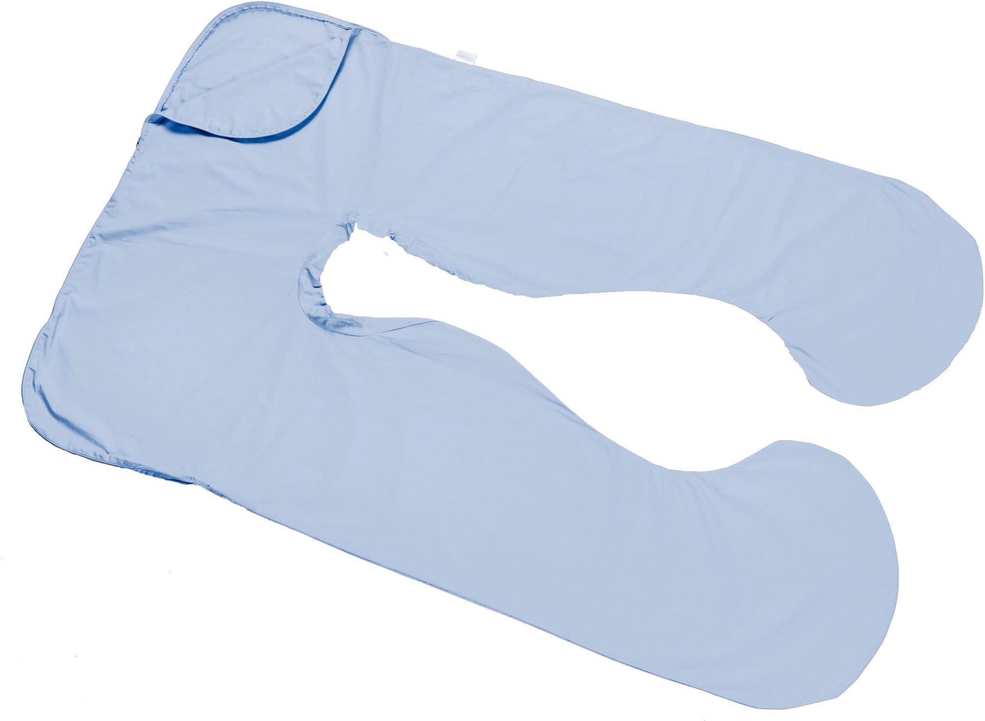 Today's Mom Cozy Comfort Pregnancy Pillow Replacement Cover, Sky Blue