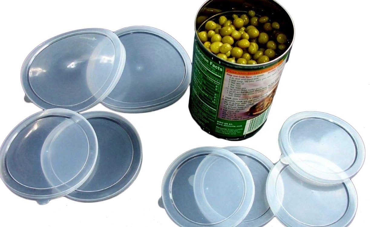 6 Piece Large Medium small Plastic Can Cover Also For Pet Cat Dog Food