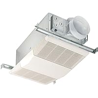 Broan-Nutone 605RP Exhaust Fan and Heater Combo, White Ventilation Fan and  Heater for Bathroom, 1300-Watts, 4.0 Sones, 70 CFM - Bathroom Fans -  Amazon.com