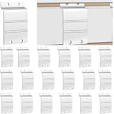 Zonon 20 Pack Slatwall Metal Plate Mount Slat Wall Mounting Bracket | for Making Items Slatwall Compatible, Heavy Duty Steel Bracket, with 4 Pre-drilled Holes, Metal Backplate for Secure Displays