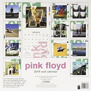 Pink Floyd Wish You Were Here 2016 Monthly Square Wall Calendar 30x30cm