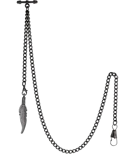 【PC】 3WAY WATCH CHAIN SINGLE Amazon.com: TREEWETO Pocket Watch Albert Chain T-Bar, Black | Vest