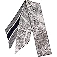 JERLA 100% Mulberry silk Scarf Head Hair Ribbon Handbag Handle wrap Tie Bundle Neckerchief Scarf for women