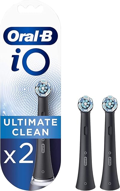 Oral-B iO Ultimate Clean Electric Toothbrush Head Pack of 2 Black