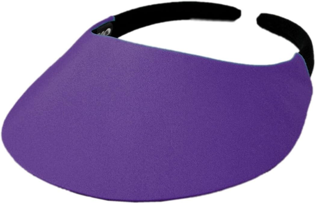 No Headache Visor Solid (Purple) at Amazon Women’s Clothing store