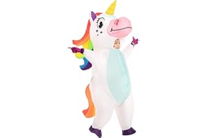 Spooktacular Creations Halloween Kids Inflatable Costume, Full Body Unicorn Blow Up Costume, Unicorn Costumes for Parties