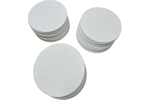 CeraTex 3170 Ceramic Fiber Paper Kiln Paper 1/8" thk x 4-1/4" Round 30 pcs. High Temperature Insulation Gasket or Liner Paper for Kiln Stove Furnace Glass Fusing.