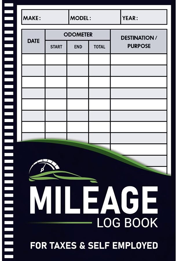 Mileage Log Book Auto Mileage & Expense Notebook – Vehicle Mileage Log ...