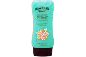 Hawaiian Tropic Silk Hydration Weightless After Sun Gel Lotion With Hydrating Aloe And Gel Ribbons, Clear, 6oz