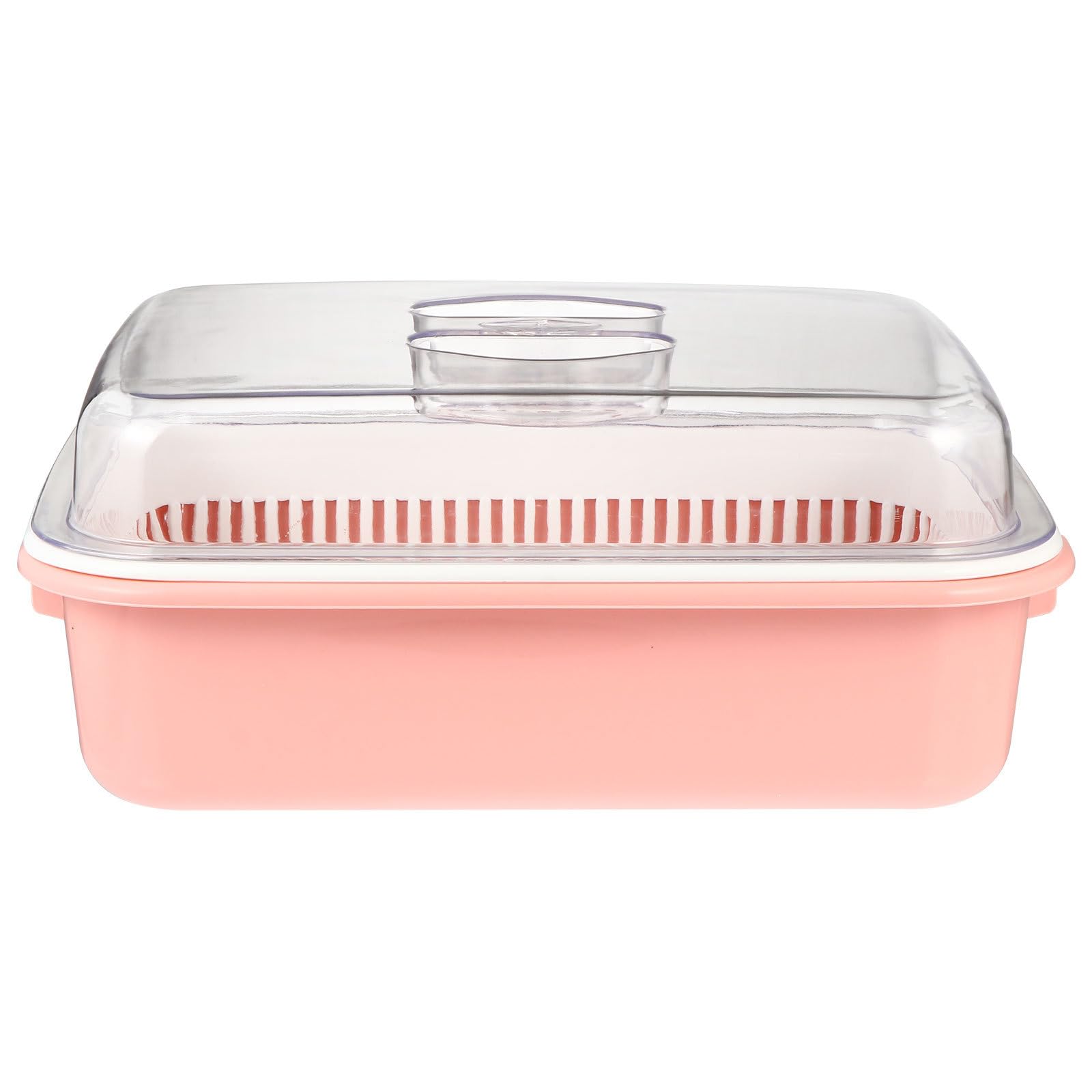 NUOBESTY Baby Bottle Drying Rack Feeding Bottle Dryer Infant Tableware Storage Box Milk Bottle Rack Cutlery Organizer for Newborn Supplies Pink