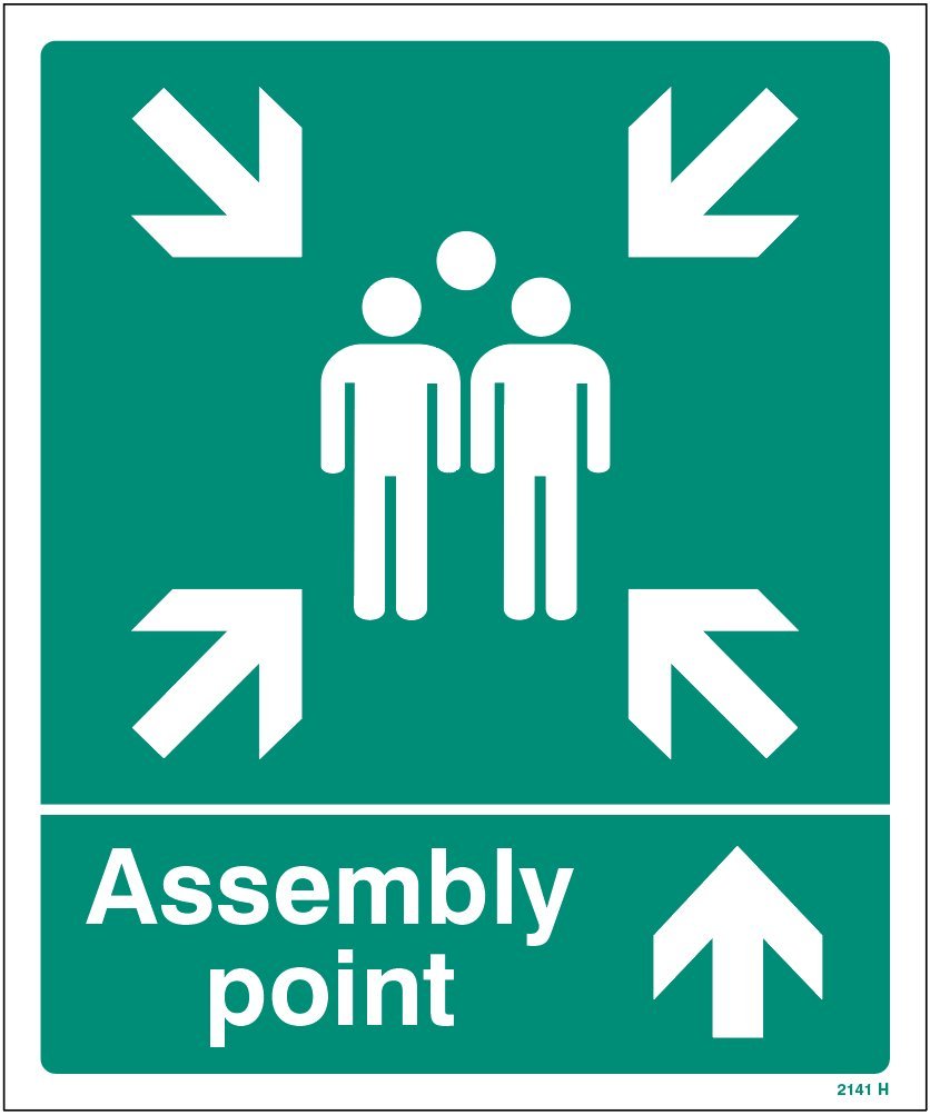 Caledonia Signs 82141H Assembly Point, Straight On