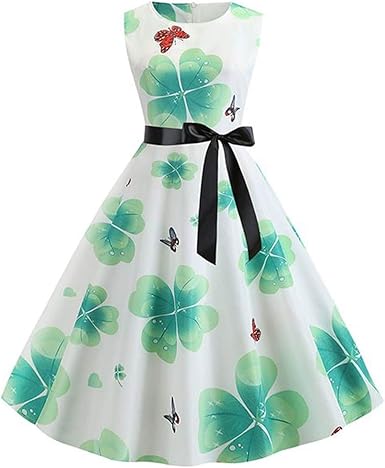 green summer school dress