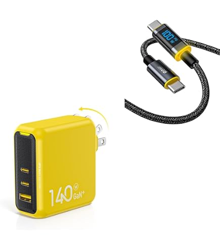 Amazon.com: AOHI PD 3.1 Magcube 140W Gan+ USB C Charger + 140W USB