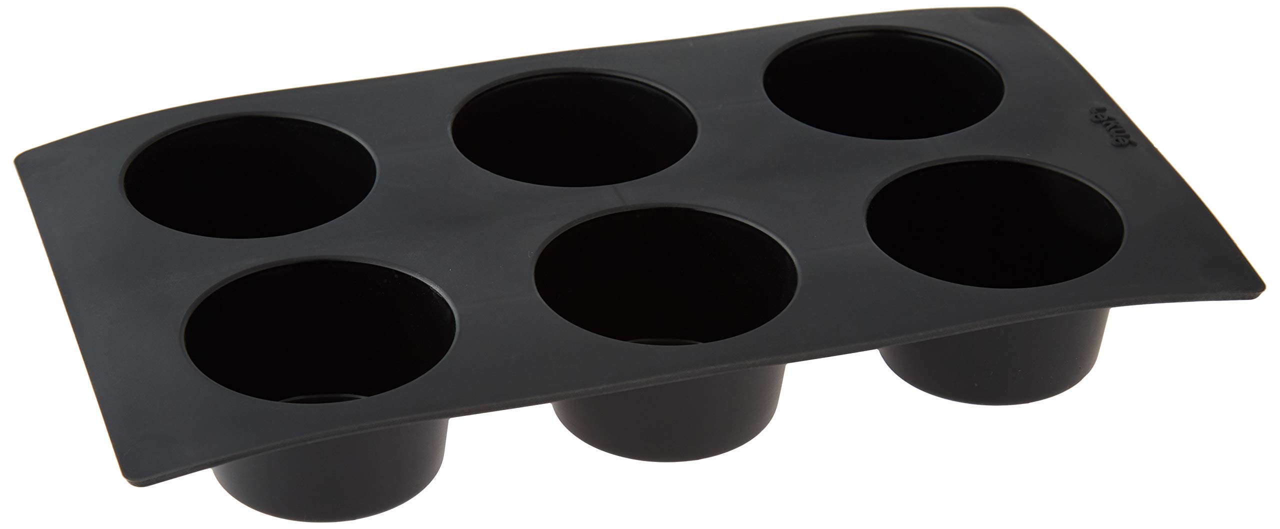 Lékué 6 Cavity Gourmet Muffin Mould, Black