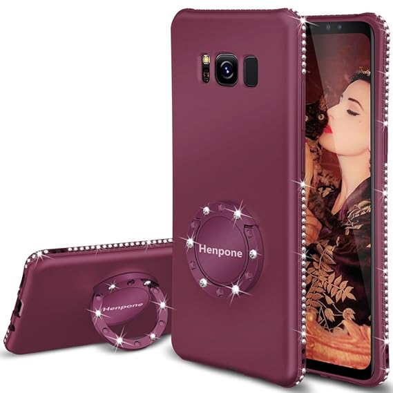 Samsung Galaxy S8 Plus Case Violet S8 Glitter Protective Case