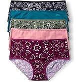 happy nation Girls' 5 Pack Cotton Brief Underwear