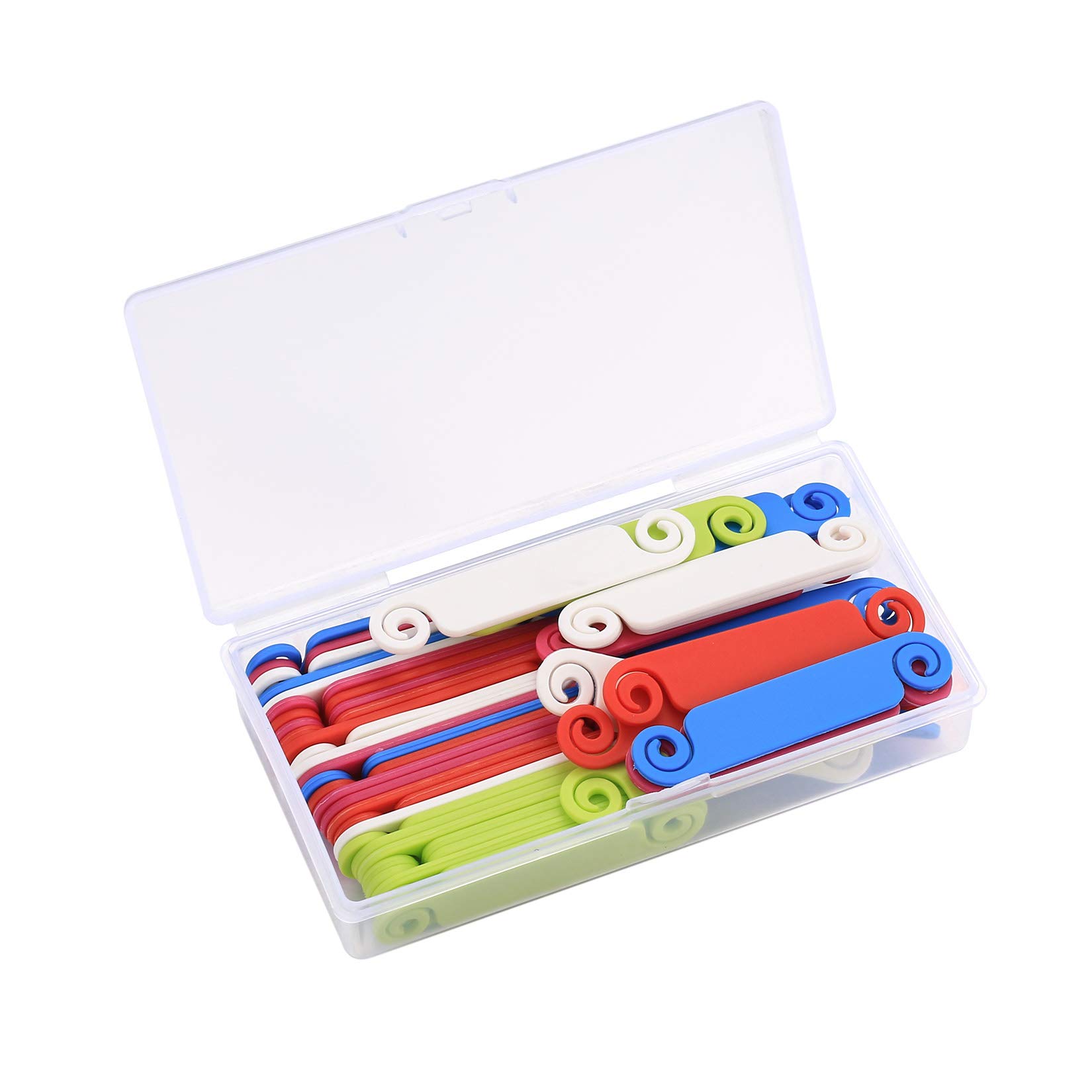 50 Pcs Cable Identification Tags, Multicolored Cable Labels Tags for Marking Wires, Marking System, Cable Management