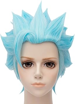 Perruque bleu clair Clearance