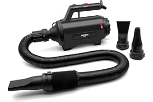 SHERNBAO Dog Dryer High Velocity Professional Dog/Pet Grooming Force Hair Dryer/Blower (SMD-06P) (Black)