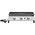 Royal Gourmet PD1300 Portable Propane Gas Grill Griddle for Outdoor Patio Grilling, Includes PVC Cover, 3-Burner Tabletop Gri