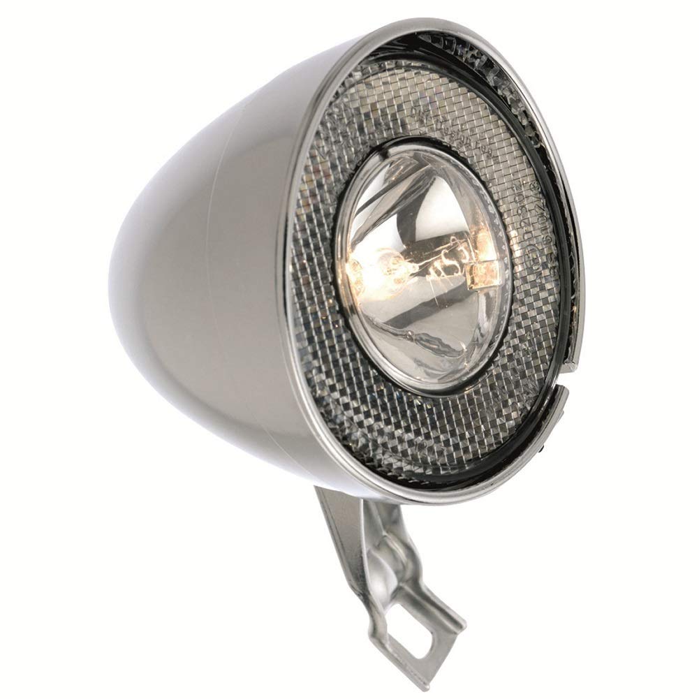 busch+müller Lumotec Retro Headlight, Silver, 6 x 4 x 4 cm
