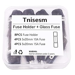 Tnisesm 8 Pcs Panel Mounted 5x20mm Screw Cap Fuse