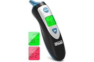 IPROVÈN iProven Digital Ear Thermometer for Adults, Kids and Babies |Accurate, Fast & Easy to Use| Ear and Forehead Mode, Fever Detection, 1-Second Reading, 20 Memory, Backlit Display