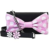 Loungefly Disney Minnie Floral Rock The Dots Clutch Crossbody Bag