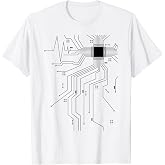 computer scientist programmer CPU heart board funny nerd T-Shirt