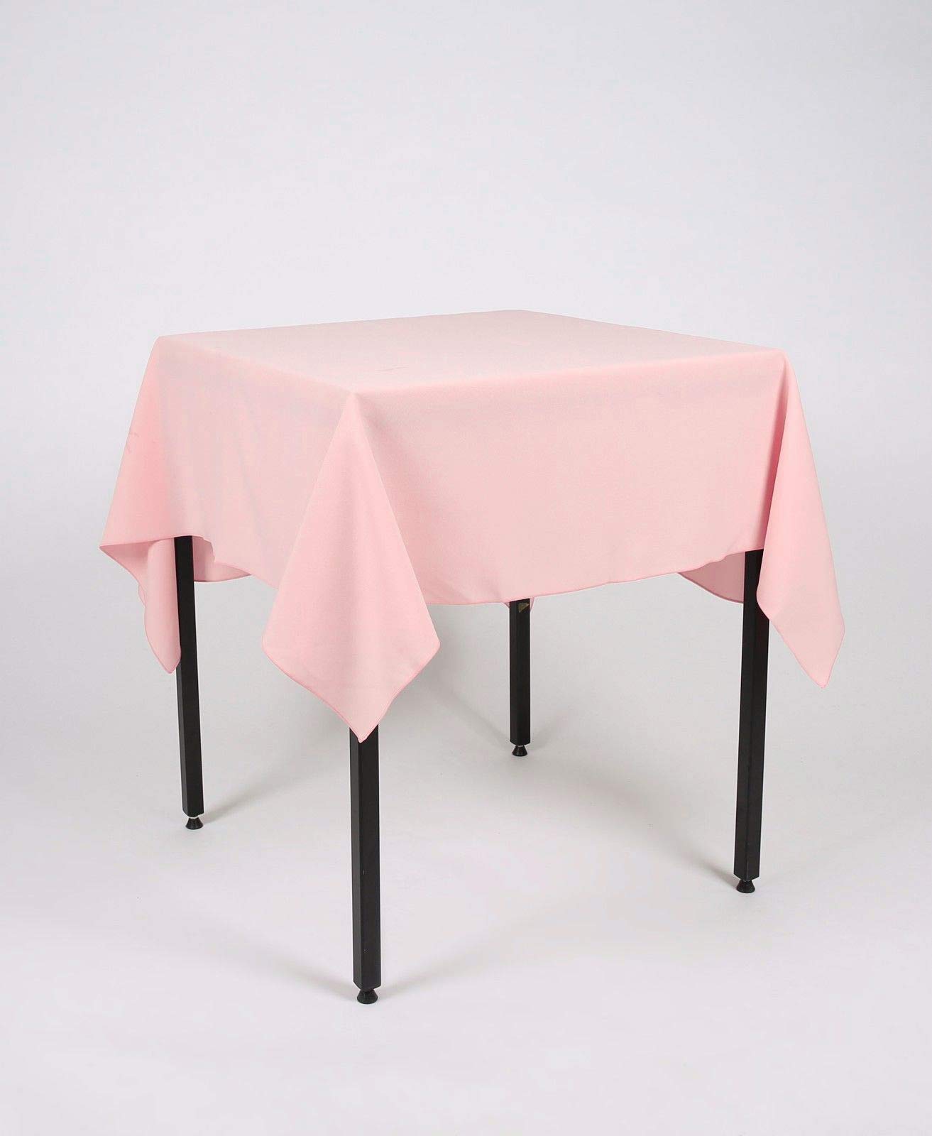 Hope Textiles Blush Pink 58" x 58" (147cm) Small Square Fabric TABLECLOTH/TABLE CLOTH (Polyester, not cotton)