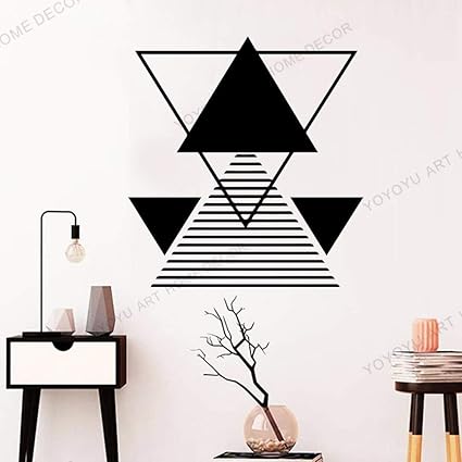 AGiuoo 3D-Muster Geometrie Mathe Wandaufkleber Studie Zimmer