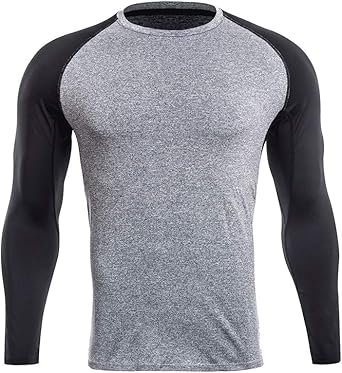 Camisetas de Fitness Deportiva Manga Larga Secado Rápido ...