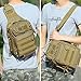 HISEA Military Tactical Sling Bag Small Assault Pack Army Molle Bug Out Bag Backpack