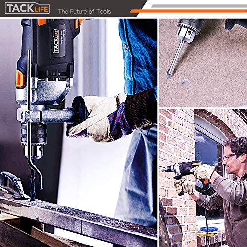Hammer Drill, TACKLIFE 7.1Amp 3000RPM, 48000BPM Corded Drill with 15