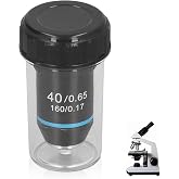 40X Microscope Objective Lens Replacement, Achromatic Microscope Objective High Magnification 20.2mm Thread for Compound Microscope and Borescope Supplies
