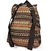Oaxaca Tribal Design Bohemian Backpack, Cool Vintage Woven Canvas Casual Daypack