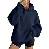 AUTOMET Womens Oversized Hoodies Fleece Trendy Sweatshirts 2026 Pullover