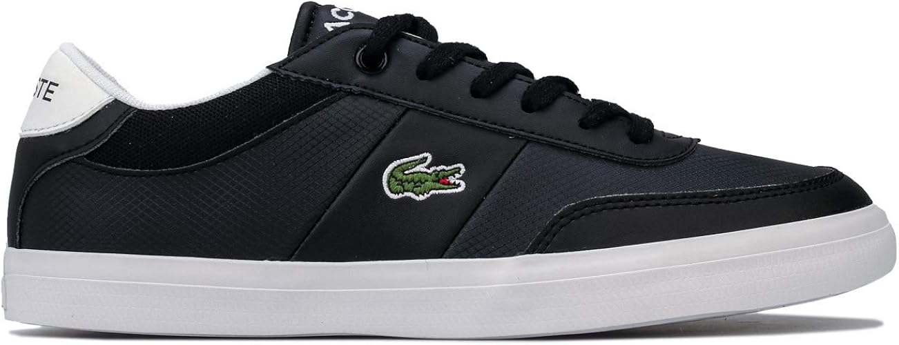 boys black lacoste trainers