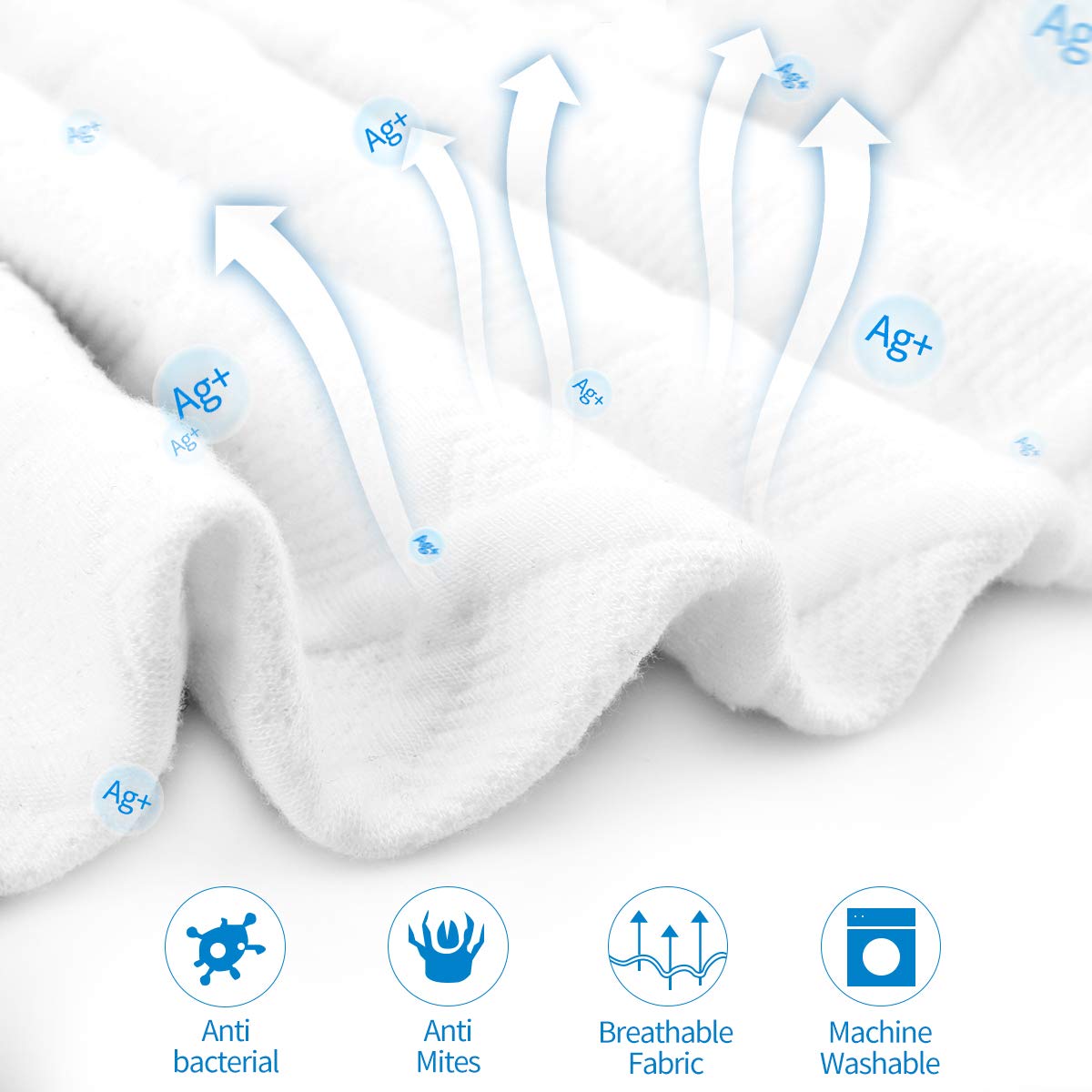 Keenstone® Kissen, Höheneinstellbares Memory Foam Kopfkissen, Orthopädisches Nackenstützkissen, Ergonomisches Nackenkissen für HWS waschbaren & hypoallergenen Bezug(50 x 30 x 11/8)