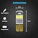 LED Monster 8pcs T10 Wedge Best Value Super Bright High Power 3014 15-SMD 194 168 2825 W5W White LED Bulb Lamp for Car Truck Interior Dome Map Door Courtesy License Plate Lights