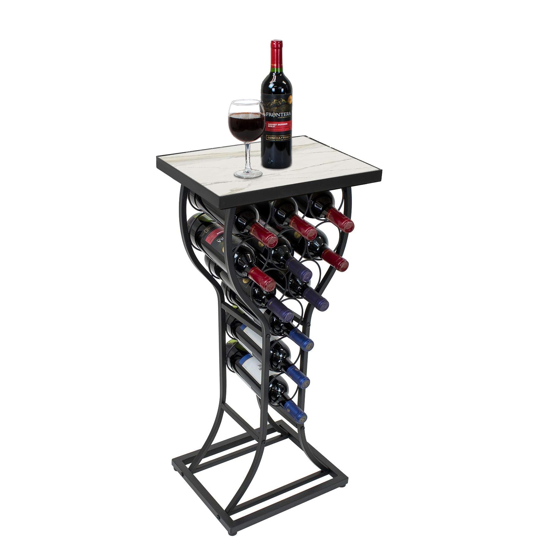 Sorbus Wine Rack Console for Home Bar - Mini Wine