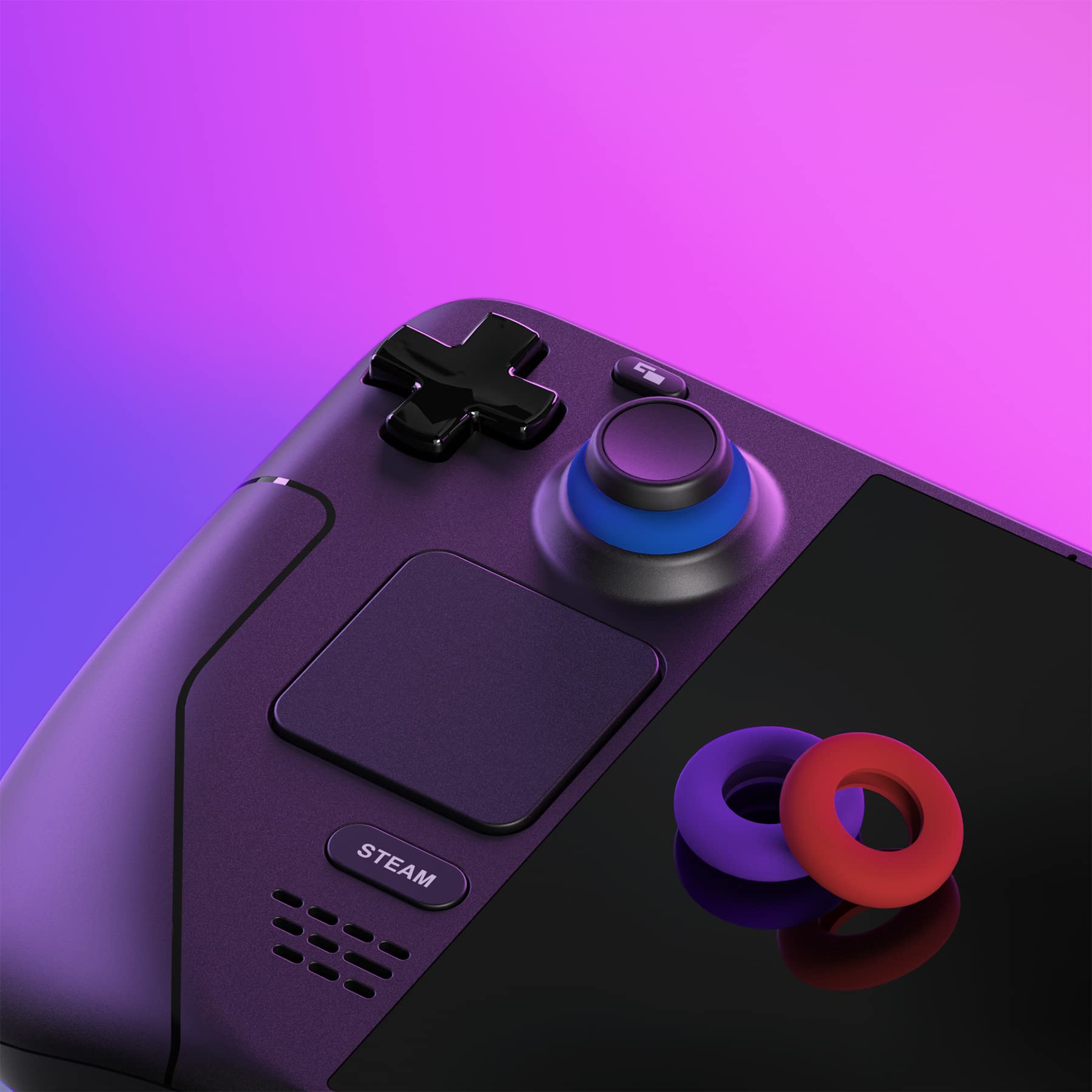 PlayVital 6 Pack Silicone Precision Rings for PS5, for PS4, for Xbox Series X/S, Xbox One, Xbox 360, for Switch 2 Pro, for Steam Deck - 3 Different Strengths, Aim Assist Target Motion Control Rings