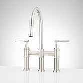 Signature Hardware 455765 Hurston 1.8 GPM Double Handle Bridge Pull-Down Kitchen Faucet