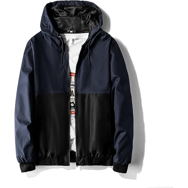 Amazon.com: CASELAND Chaqueta rompevientos para hombre, estilo