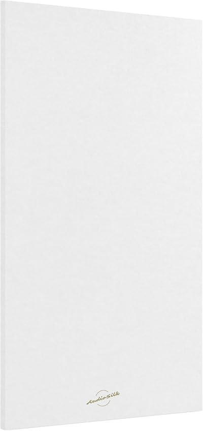 AudioSilk Acoustic Panel Large 1160x580x10mm Pure White NRC 0.91