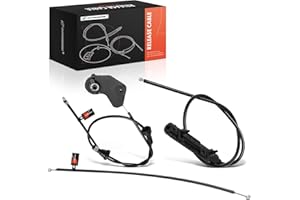 A-Premium Front and Rear and Center Hood Latch Release Cable Without Handle Compatible with BMW E46 Series 320i, 323Ci, 323i,