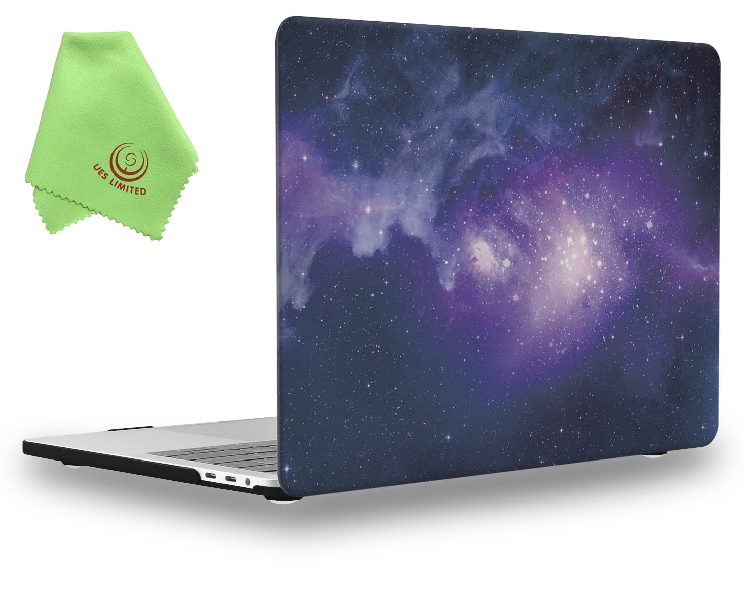 UESWILL Compatible with MacBook Pro 16 inch Case 2019 2020 Release Model A2141, Galaxy Pattern Hard Case for MacBook Pro 16 inch with Touch Bar & USB-C, Nebula & Purple